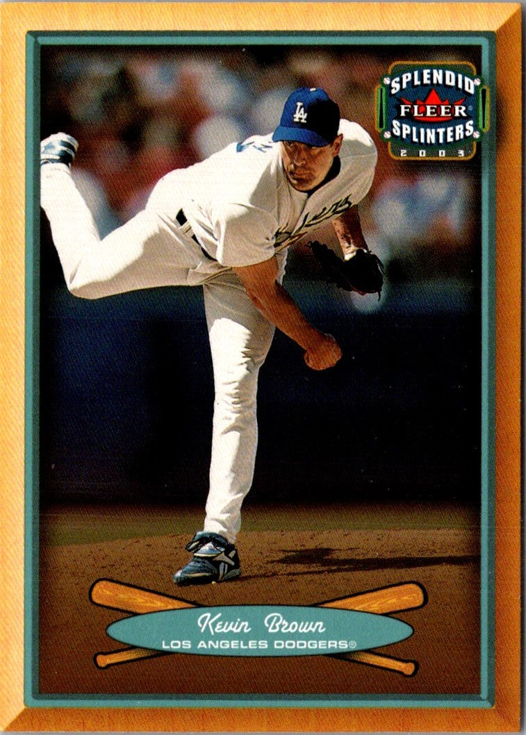 2003 Fleer Splendid Splinters Kevin Brown