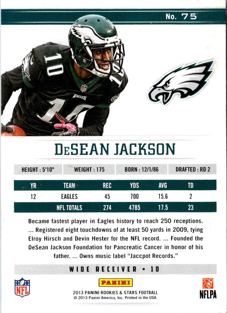 2013 Panini Rookies & Stars DeSean Jackson