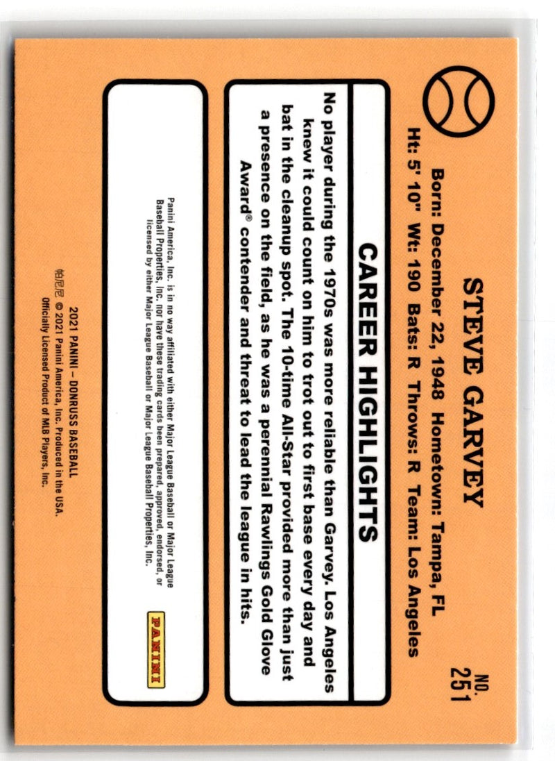 2021 Donruss Holo Red Steve Garvey