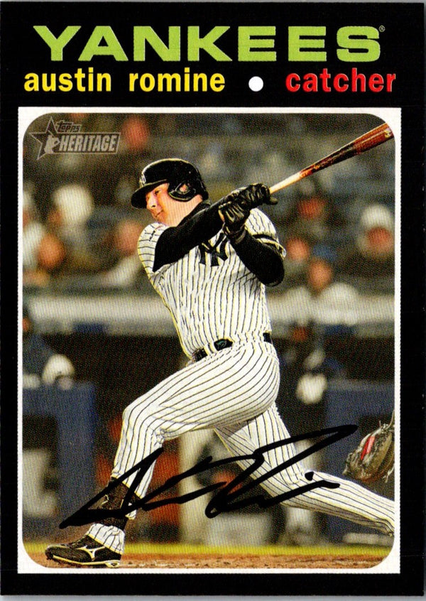 2020 Topps Heritage Austin Romine #382