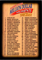 1997 Fleer Million Dollar Moments Checklist (1-50) #1