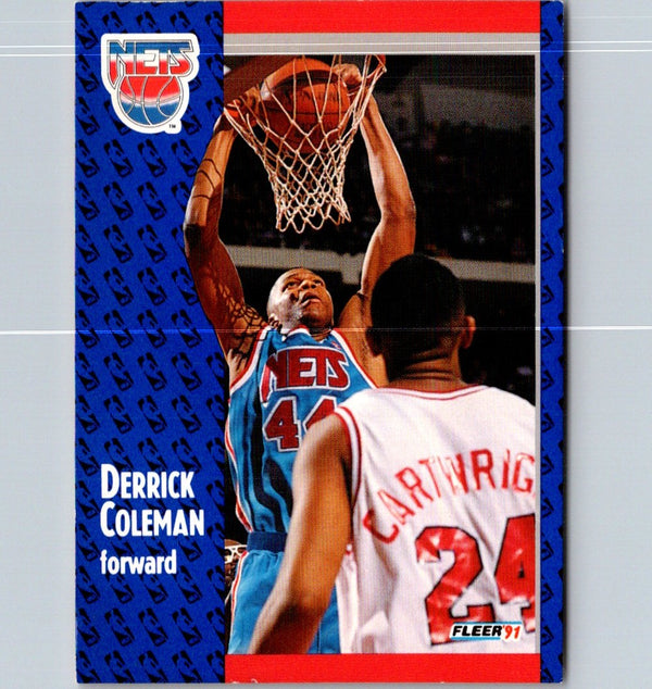 1991 Fleer Derrick Coleman #130