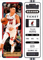 2022 Panini Contenders Game Ticket Red Tyler Herro #65