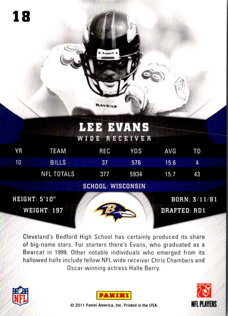 2011 Panini Gridiron Gear Lee Evans