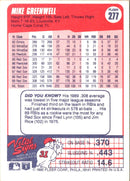 1990 Fleer Mike Greenwell