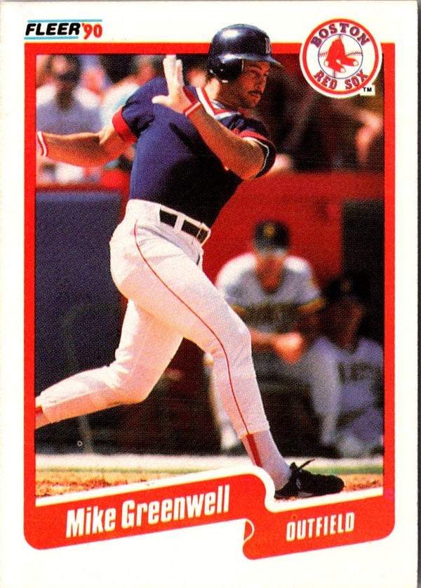 1990 Fleer Mike Greenwell #277