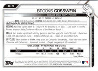 2021 Bowman Draft Brooks Gosswein #BD-21
