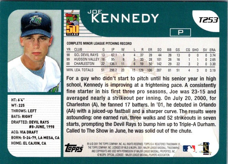 2001 Topps Traded & Rookies Joe Kennedy