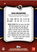 2011 Topps Rising Rookies Sam Bradford