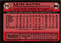 1989 Topps Mark McGwire #70