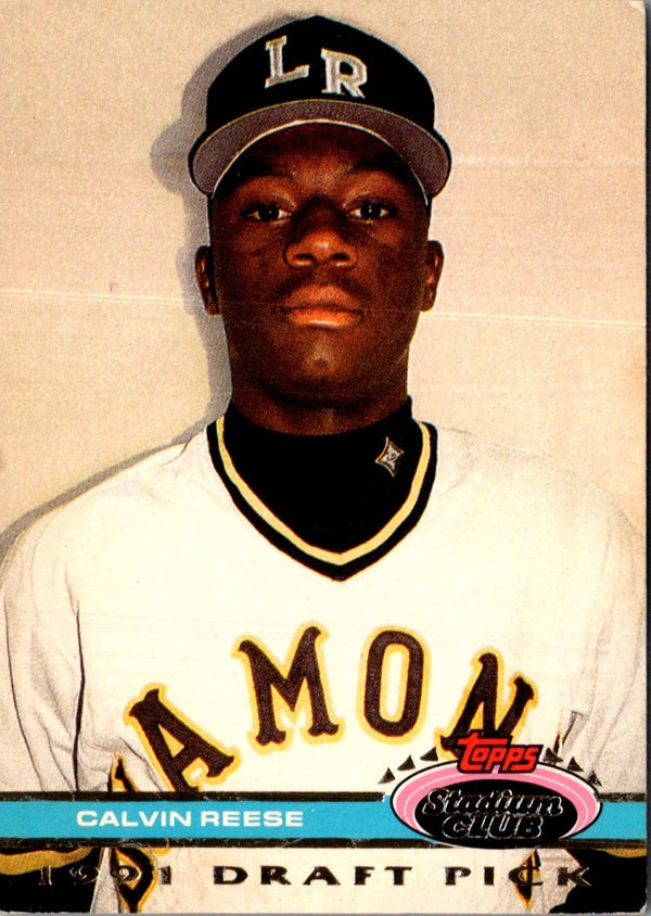 1992 Stadium Club Dome Calvin Reese #151 Rookie