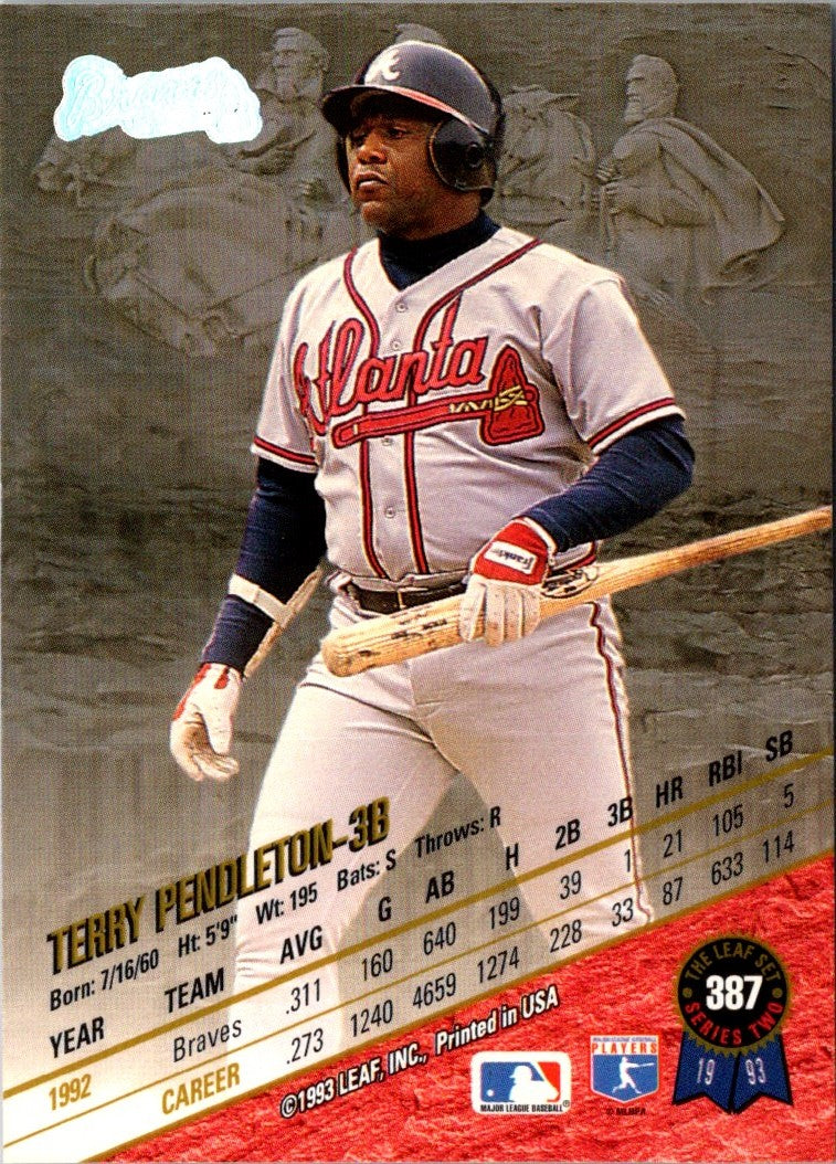 1993 Leaf Terry Pendleton