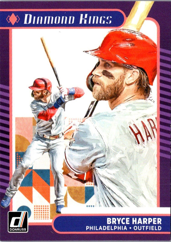 2021 Donruss Holo Purple Bryce Harper #18