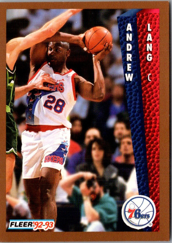1992 Fleer Andrew Lang #406