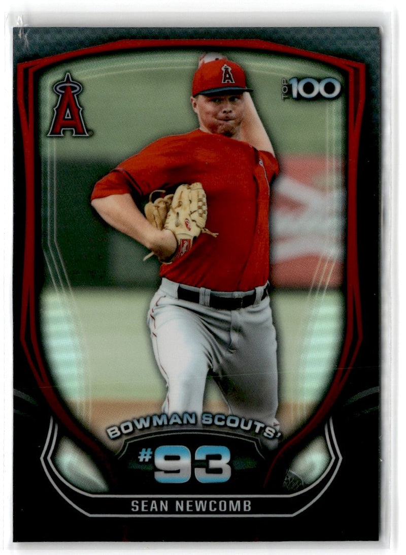 2015 Bowman Scouts Top 100 Sean Newcomb