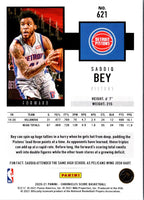 2020 Panini Chronicles Saddiq Bey #621 Rookie