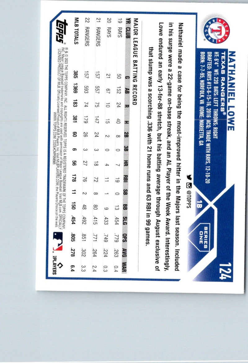 2023 Topps Nathaniel Lowe