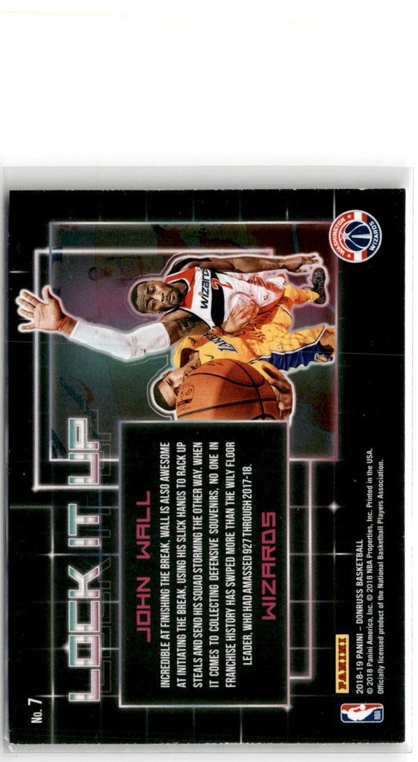 2018 Donruss Lock Up John Wall #7