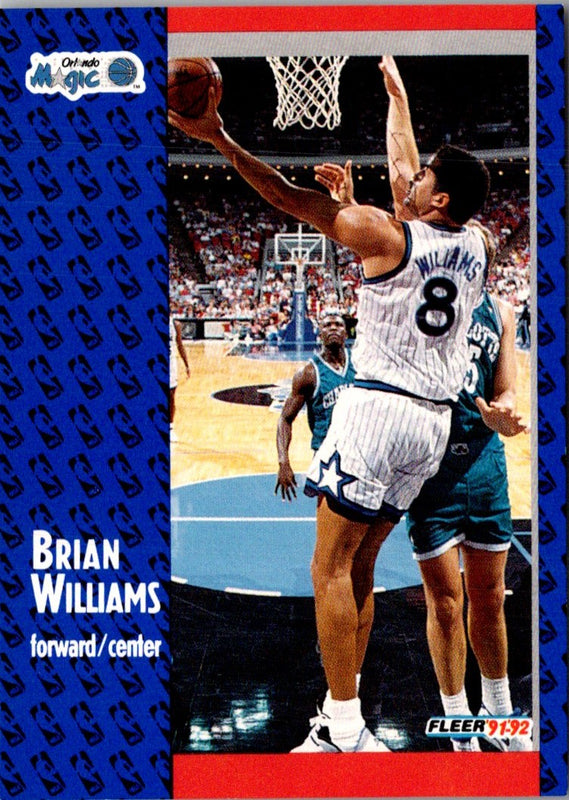 1991 Fleer Brian Williams #334 Rookie