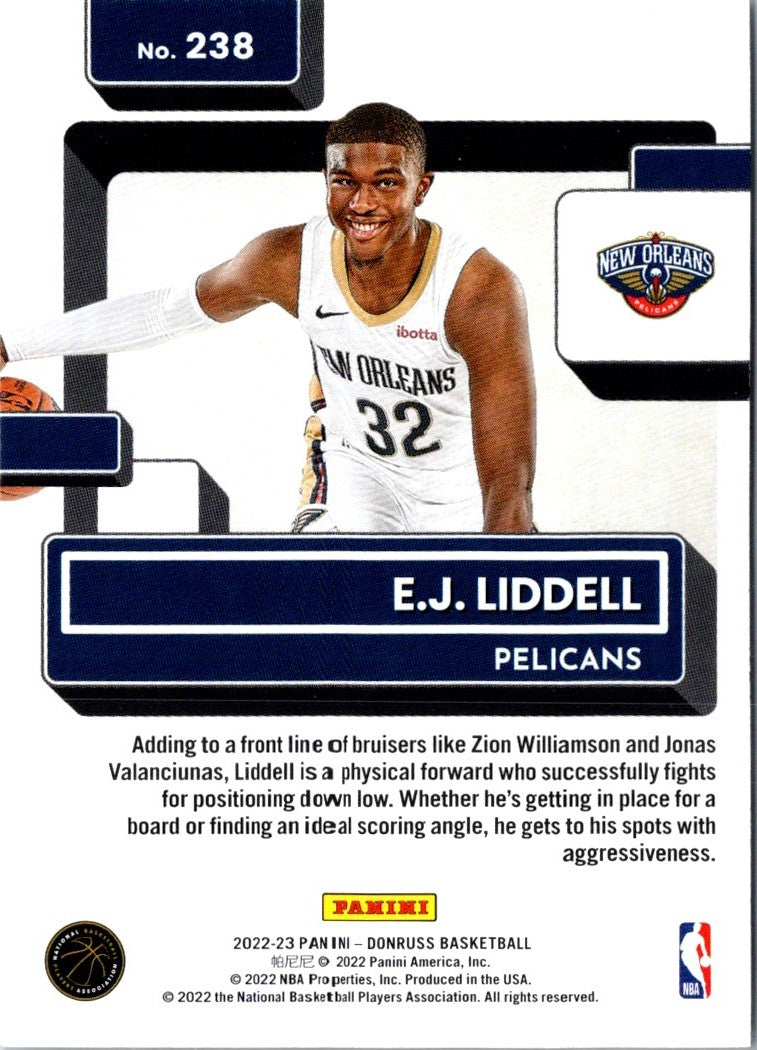 2022 Donruss Rated Rookies E.J. Liddell