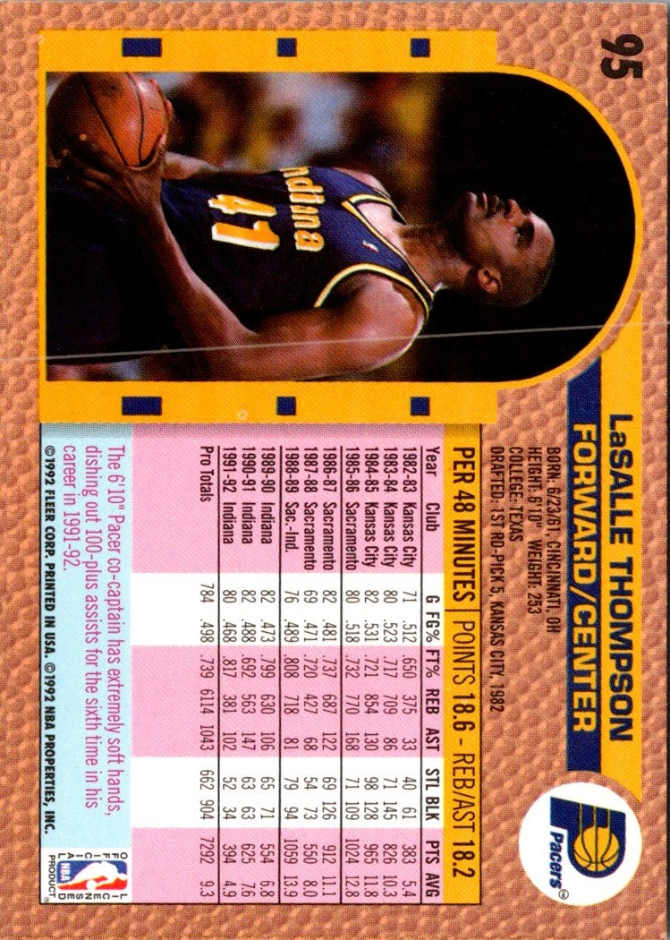 1992 Fleer LaSalle Thompson