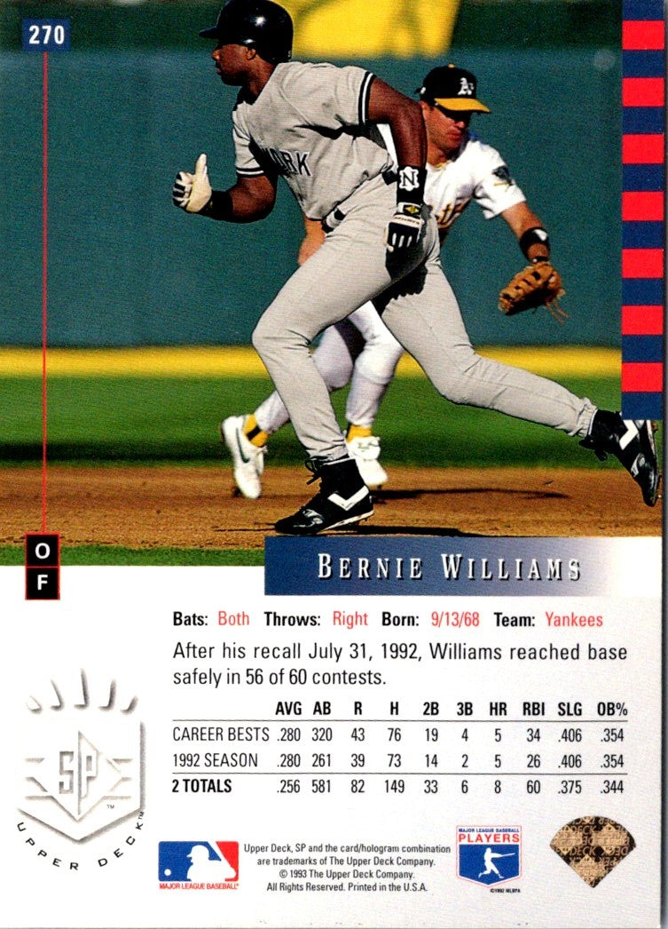 1993 SP Bernie Williams
