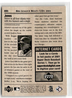 2001 Upper Deck Big League Beat Chipper Jones #BB5