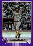2022 Topps Chrome Update Purple Refractor Jurickson Profar