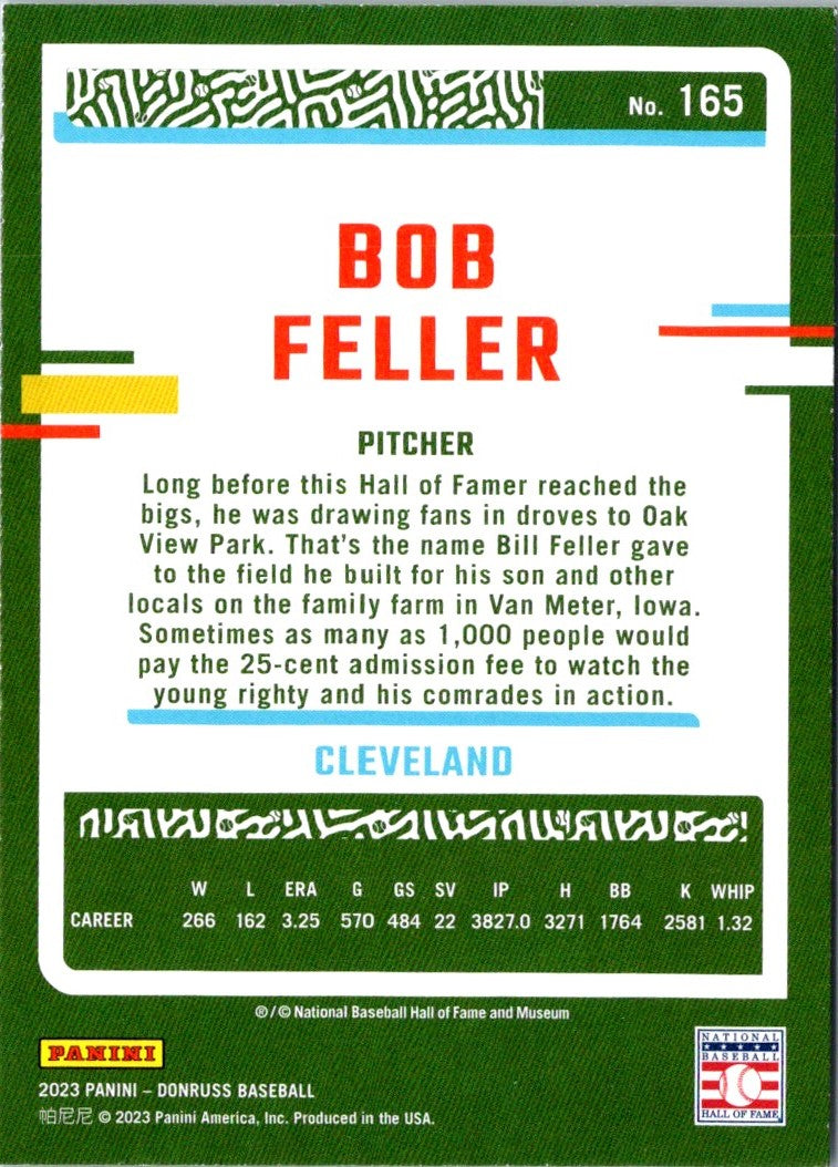 2023 Donruss Holo Blue Bob Feller