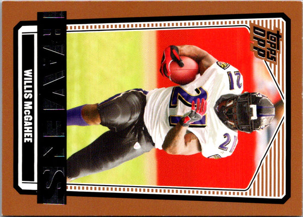 2007 Topps Baltimore Ravens Willis McGahee #1