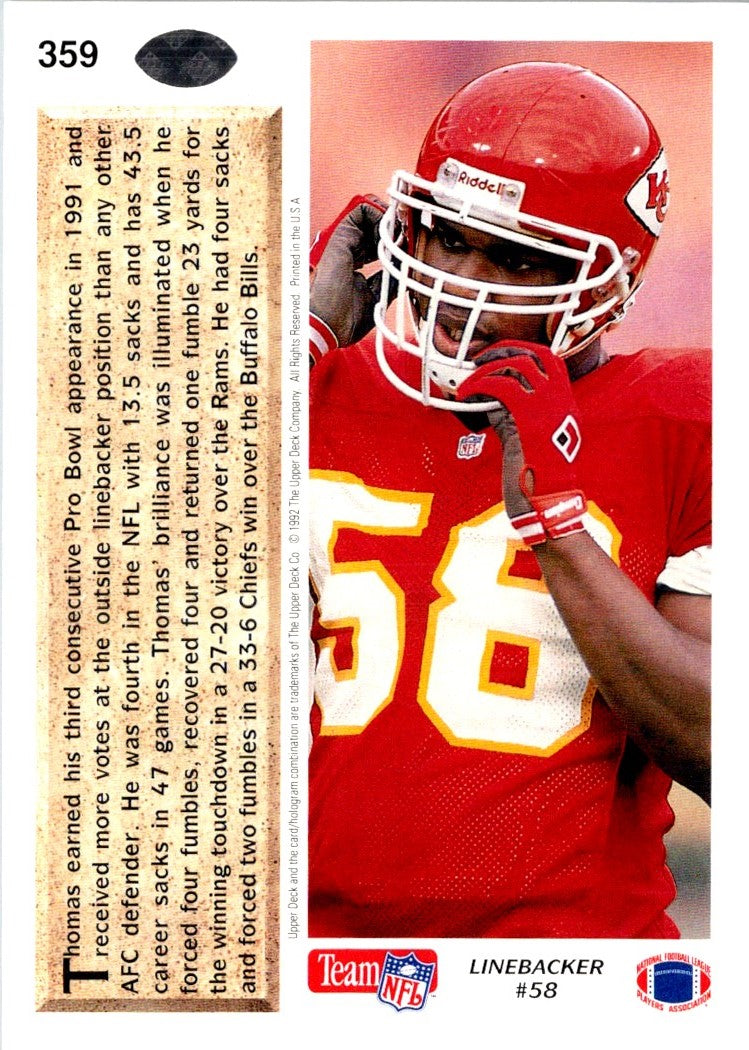 1992 Upper Deck Derrick Thomas