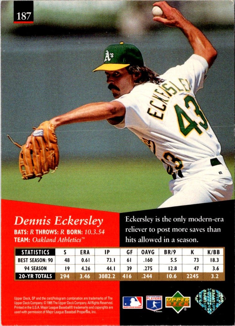 1995 SP Dennis Eckersley