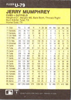 1986 Fleer Update Jerry Mumphrey #U-79
