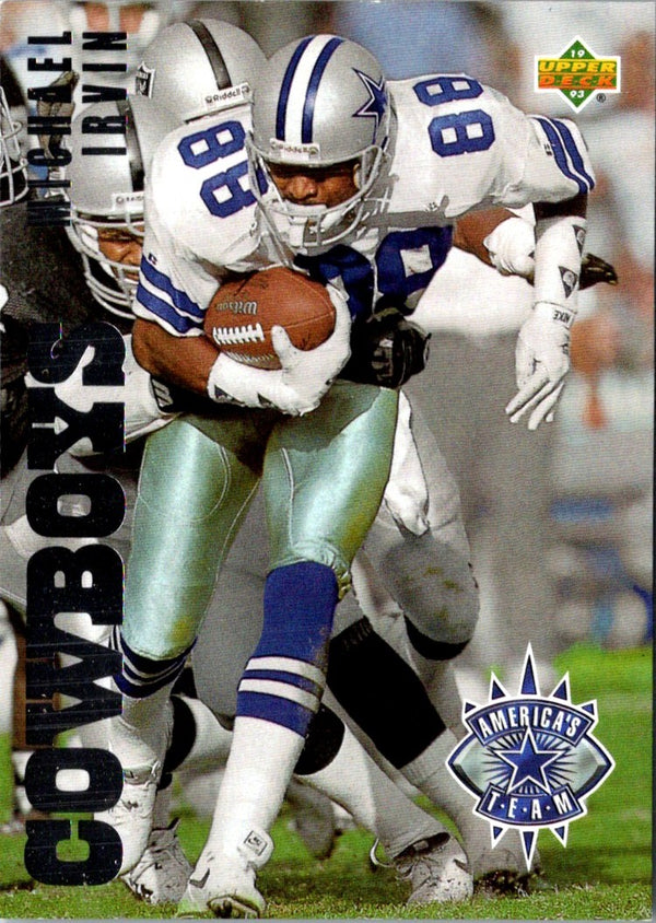 1993 Upper Deck America's Team Michael Irvin #AT13