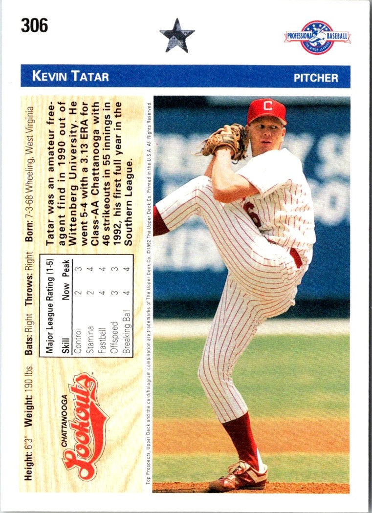 1992 Upper Deck Minors Kevin Tatar