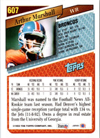 1993 Topps Arthur Marshall #607 Rookie
