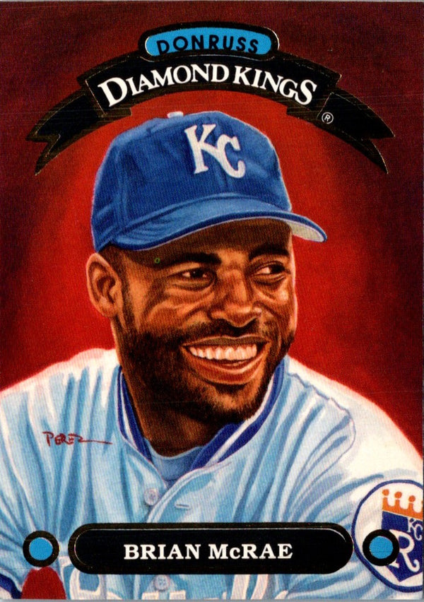 1992 Donruss Diamond Kings Brian McRae #DK-16
