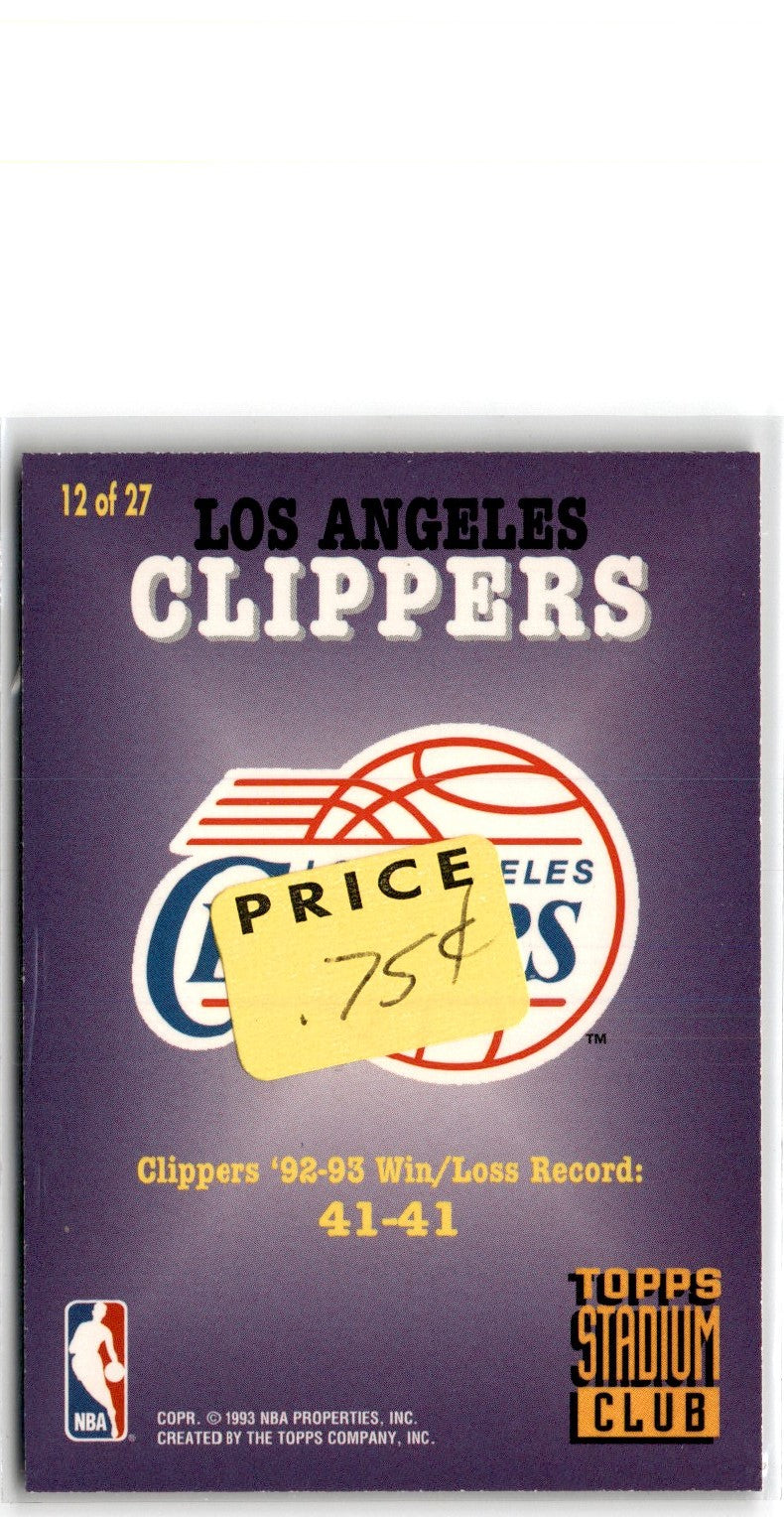 1993 Stadium Club Super Teams Los Angeles Clippers