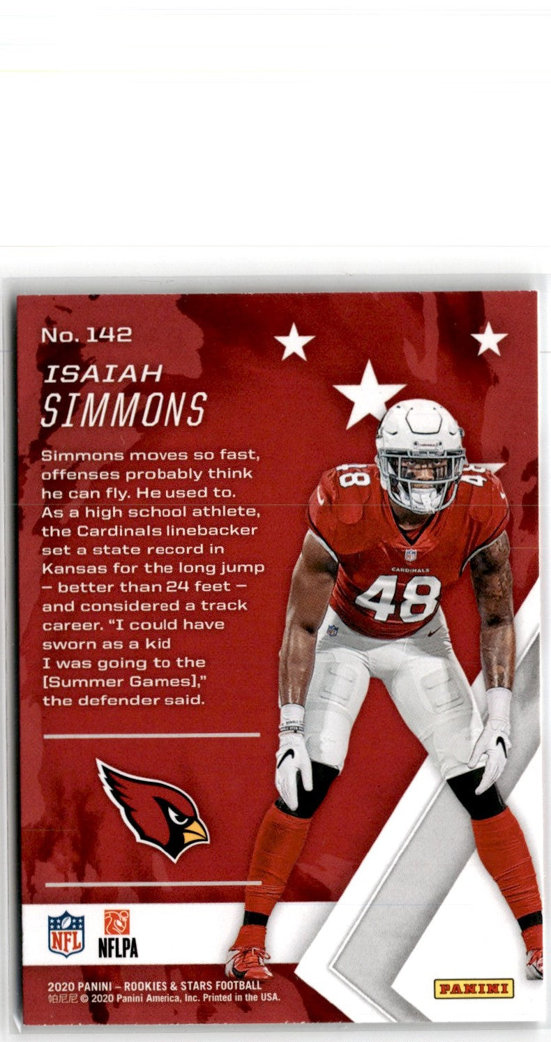 2020 Panini Rookies & Stars Red Isaiah Simmons