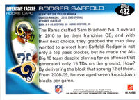 2010 Topps Rodger Saffold #432 Rookie