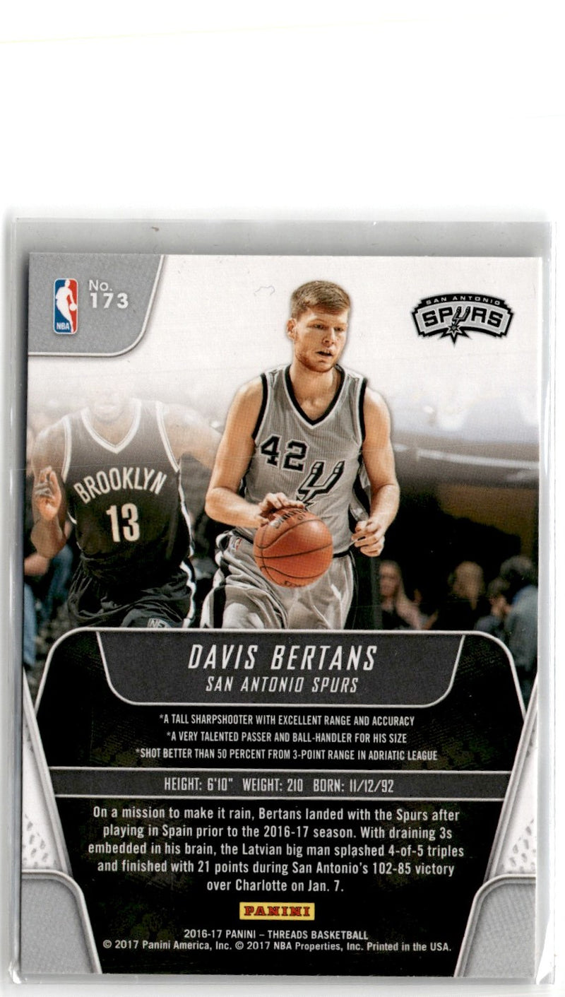 2016 Panini Threads Davis Bertans