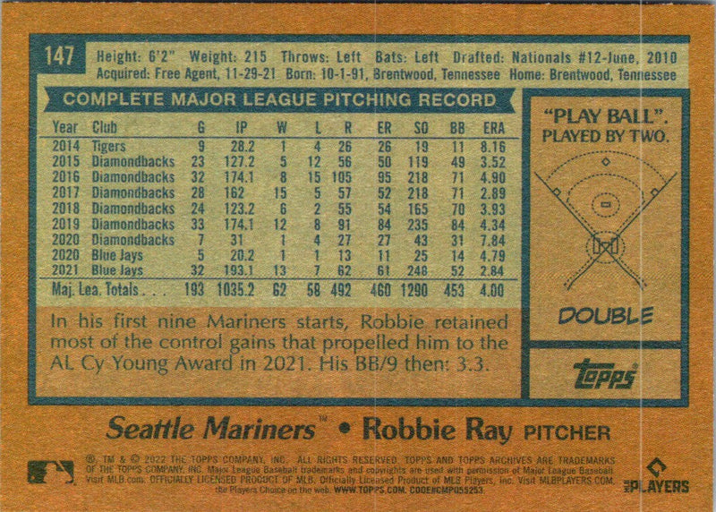 2023 Topps Robbie Ray