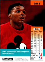1992 SkyBox Oliver Miller #391 Rookie
