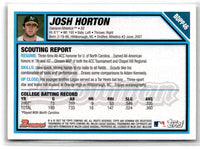 2007 Bowman Draft Picks & Prospects Chrome Josh Horton #BDPP46