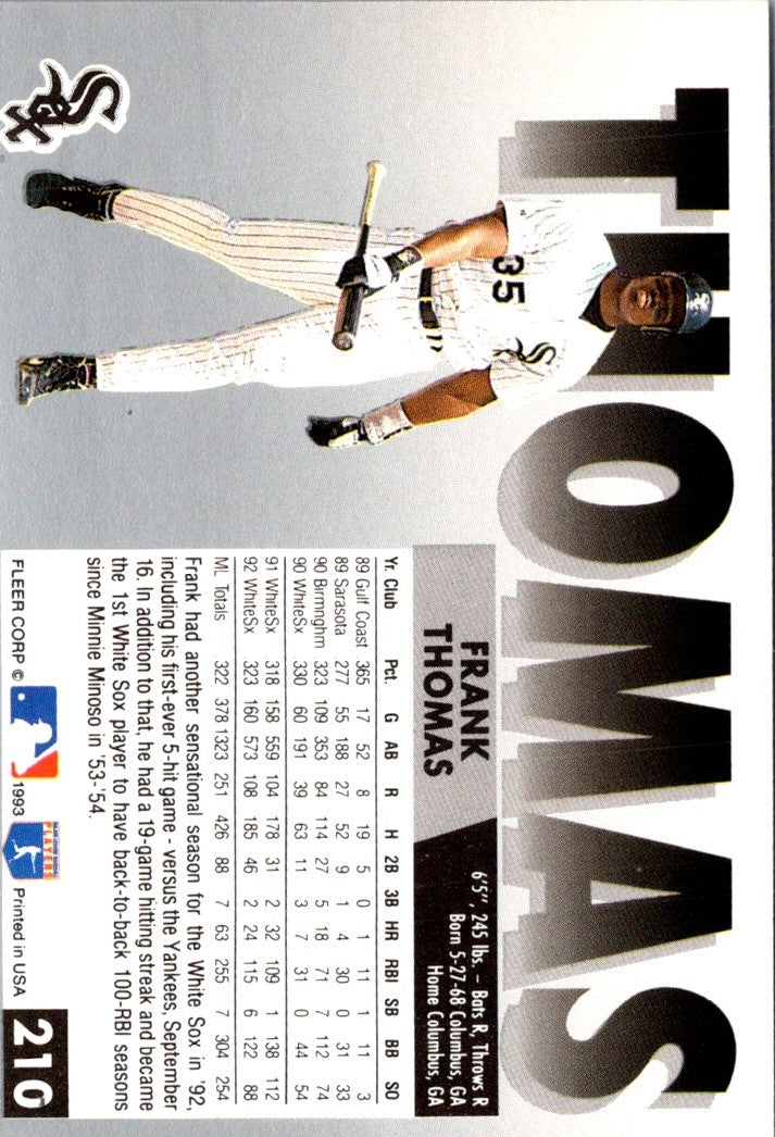 1993 Fleer Frank Thomas