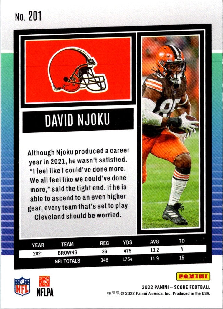 2022 Score David Njoku