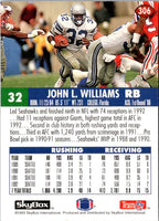 1993 SkyBox Impact Color Foils John L. Williams #306