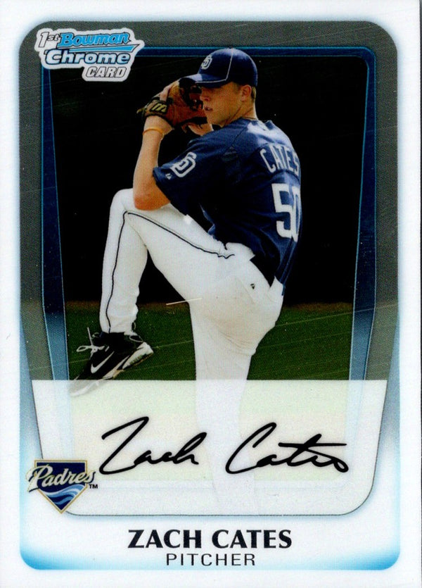 2011 Bowman Chrome Prospects Zach Cates #BCP117