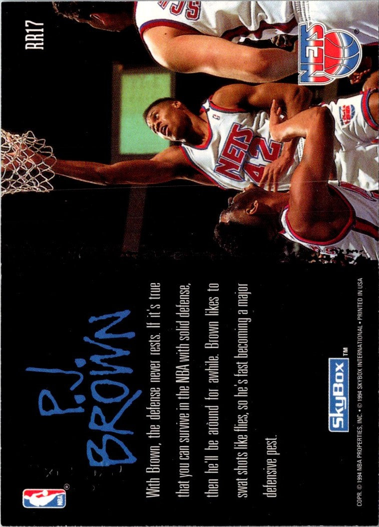 1994 SkyBox Ragin' Rookies P.J. Brown