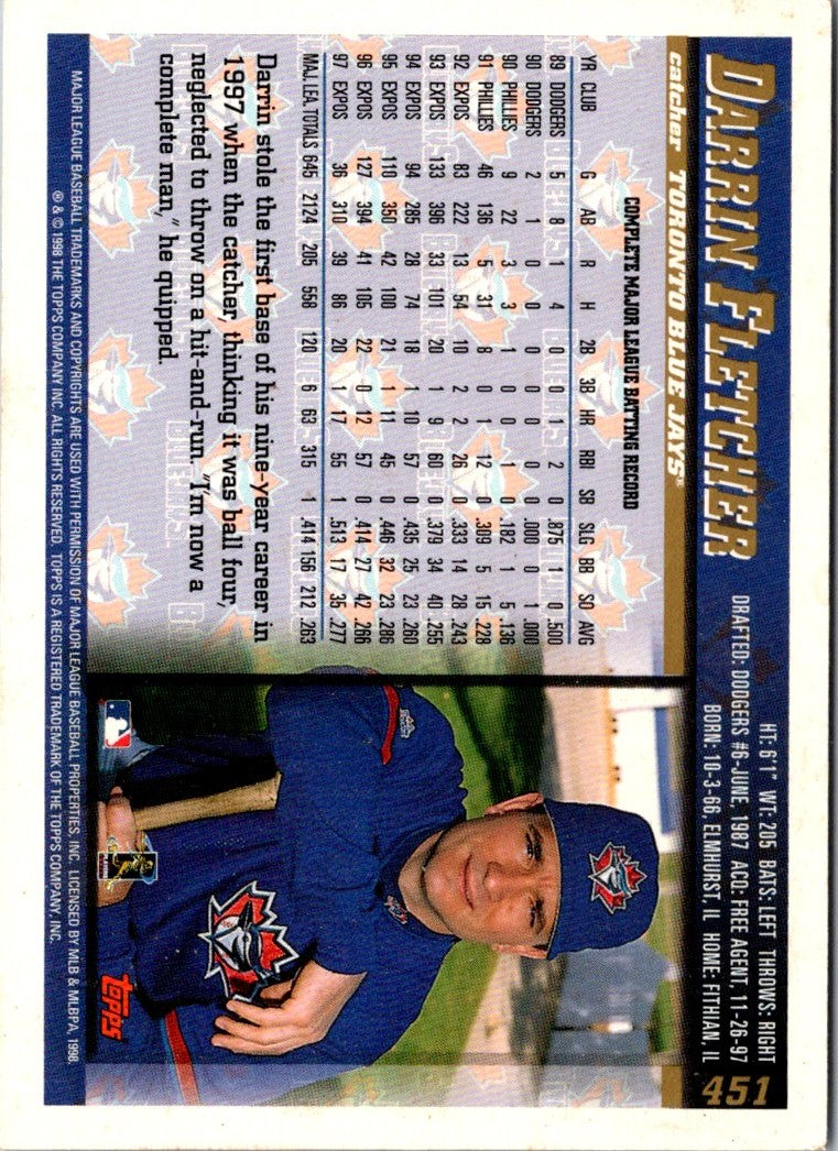 1998 Topps Darrin Fletcher